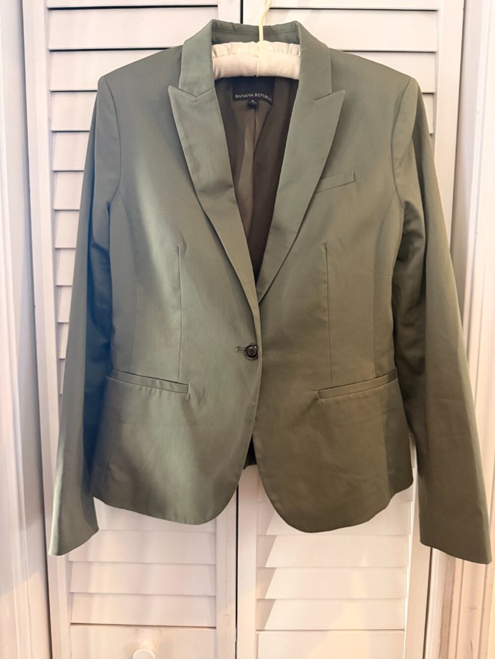 Banana Republic Olive Green Blazer | Women's Size 6 | Tailored Career
